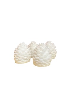 SET 4 POMMES DE PIN LUMINEUSES EN CIRE - SIRIUS 2