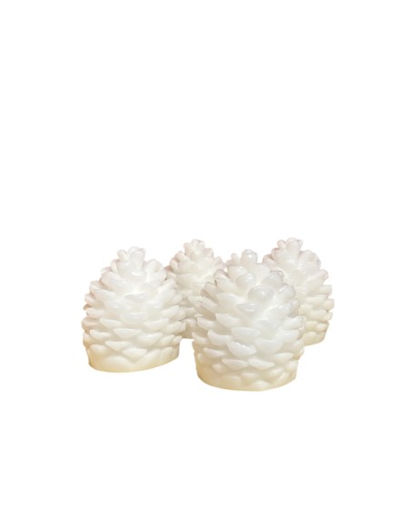 SET 4 POMMES DE PIN LUMINEUSES EN CIRE - SIRIUS