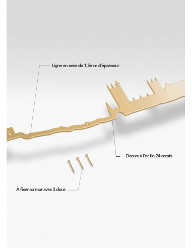THE LINE DORÉ LA SILHOUETTE DES VILLES