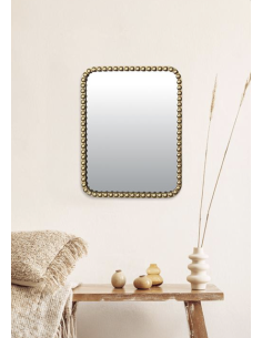 MIROIR RECTANGULAIRE PERLES - EMDE