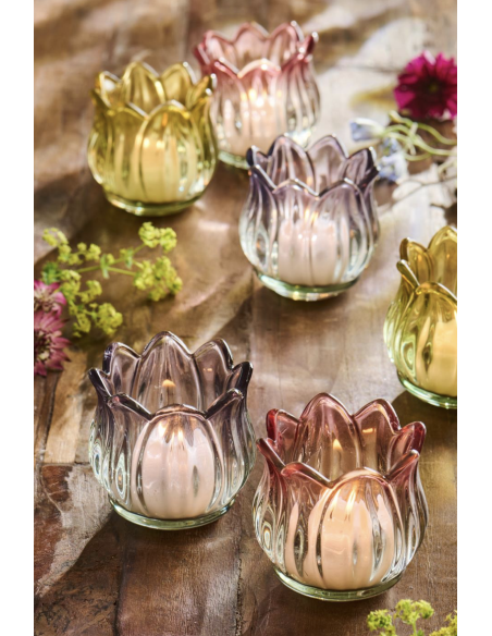 PHOTOPHORE TULIPE EN VERRE  - IB LAURSEN 