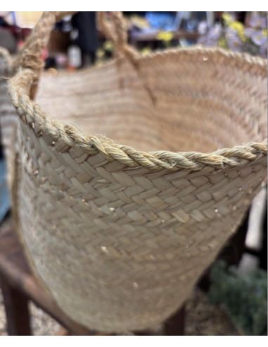 PANIER BASTIA NATUREL EN PAILLE - VTF