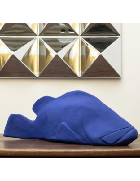 POISSON EN CÉRAMIQUE MARIUS LE MEROU - MONOCHROMIC