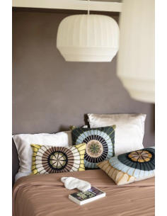 COUSSIN BRODÉ ZENO MULTICO  45X45CM - VIVARAISE 2