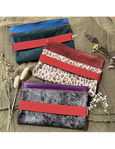 DOUBLE TROUSSE EN CUIR GRAND MODELE -  BANDIT MANCHOT