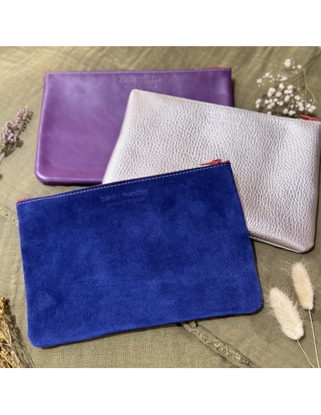 TROUSSE ZIPPEE EN CUIR -TAILLE L - BANDIT MANCHOT