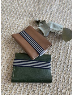 PORTE CARTES CUIR ELASTIQUE HOMME - BANDIT MANCHOT