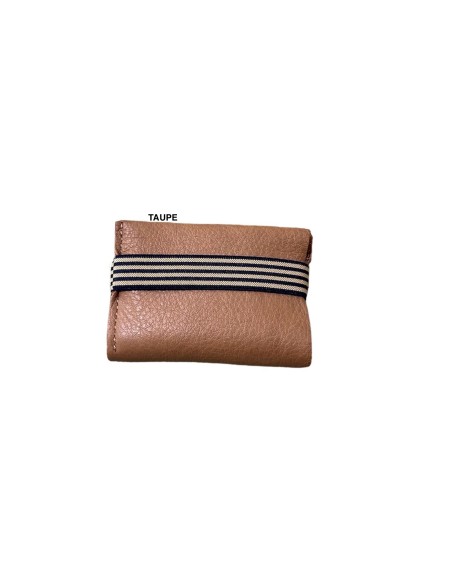PORTE CARTES CUIR ELASTIQUE HOMME - BANDIT MANCHOT