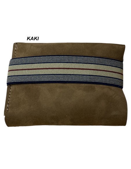 PORTE CARTES CUIR ELASTIQUE HOMME - BANDIT MANCHOT