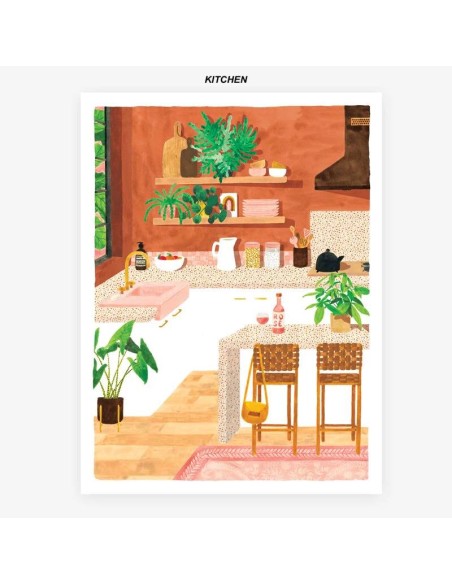 ILLUSTRATION AQUARELLE 18X24 CM - ALL THE WAYS TO SAY