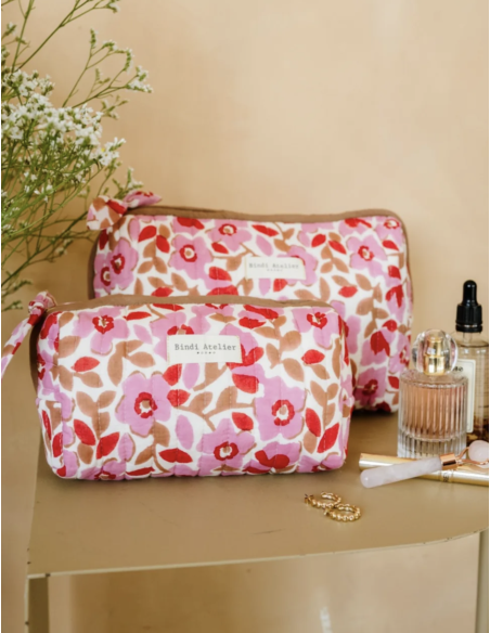 TROUSSE DE BEAUTE AMELIA PINK - BINDI ATELIER