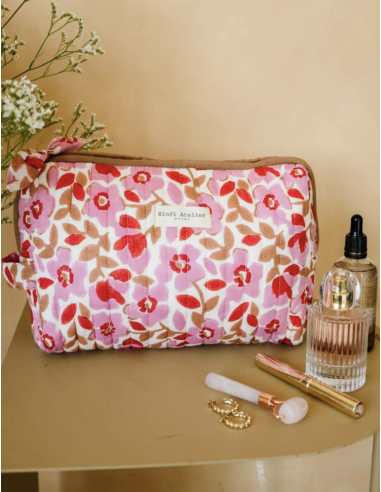 TROUSSE DE BEAUTE AMELIA PINK - BINDI ATELIER