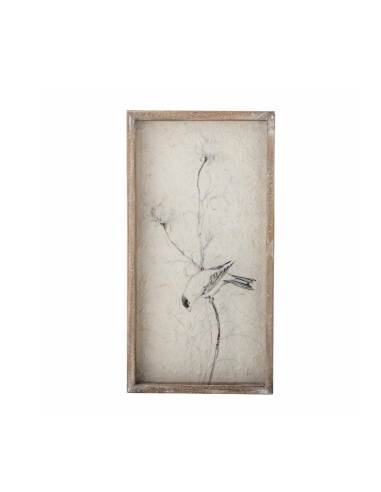 ILLUSTRATION OISEAU SUR VERRE - BLOOMINGVILLE