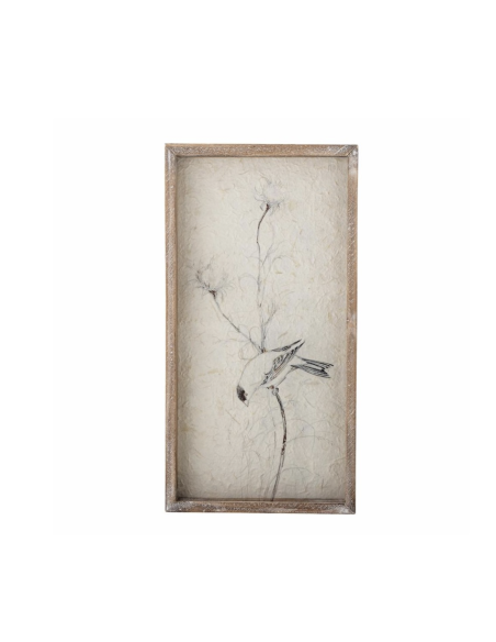 ILLUSTRATION OISEAU SUR VERRE - BLOOMINGVILLE