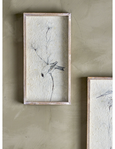 ILLUSTRATION OISEAU SUR VERRE - BLOOMINGVILLE
