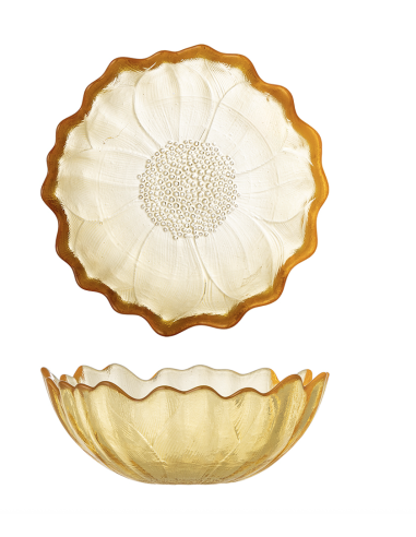 COUPELLE EN VERRE COLOREE - BLOOMINGVILLE