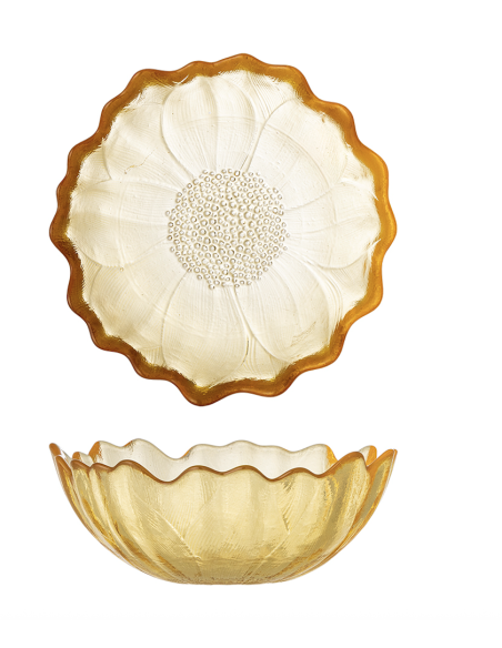 COUPELLE EN VERRE COLOREE - BLOOMINGVILLE