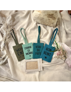 ETIQUETTE BAGAGE EN COTON - SOPHIE JANIERE
