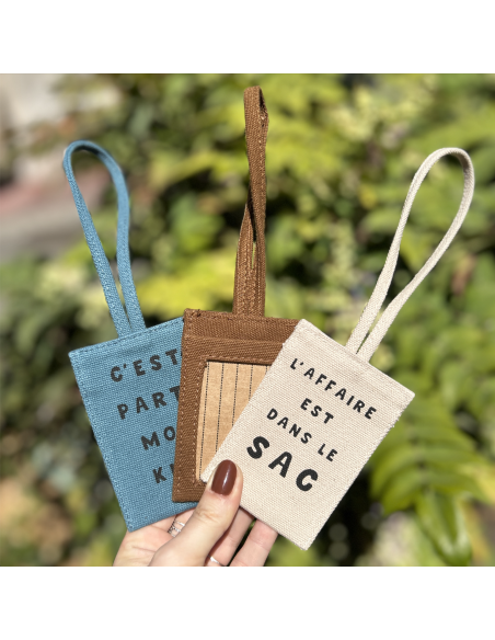ETIQUETTE BAGAGE EN COTON - SOPHIE JANIERE