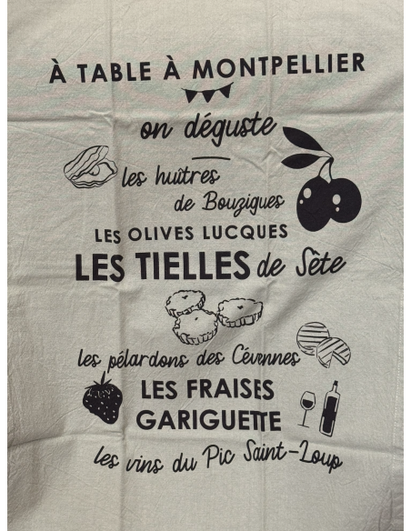 TORCHON A TABLE A MONTPELLIER - SOPHIE JANIERE