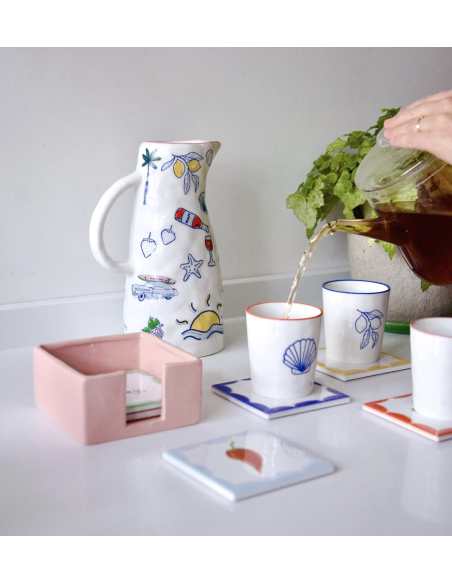 LOT DE 4 TASSES BORD DE MER - AND NOOK