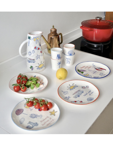 LOT DE 4 TASSES BORD DE MER - AND NOOK