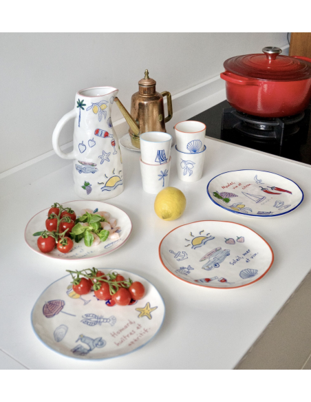 LOT DE 4 TASSES BORD DE MER - AND NOOK