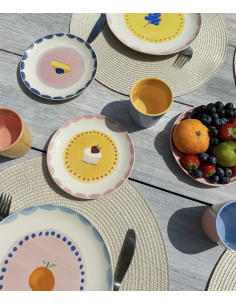 LOT DE 4 ASSIETTES À PATISSERIE - AND NOOK