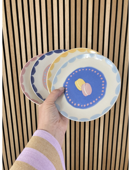 LOT DE 4 ASSIETTES À PATISSERIE - AND NOOK