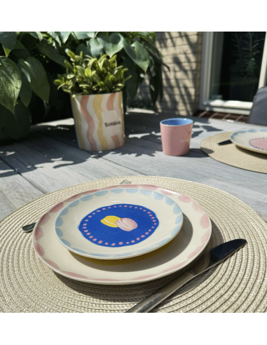 LOT DE 4 ASSIETTES À PATISSERIE - AND NOOK