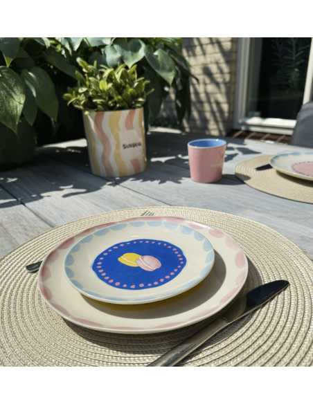 LOT DE 4 ASSIETTES À PATISSERIE - AND NOOK