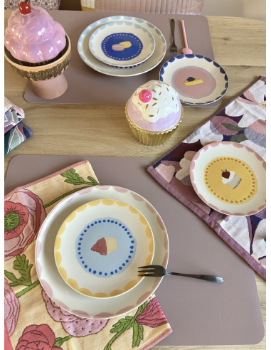 LOT DE 4 ASSIETTES À PATISSERIE - AND NOOK