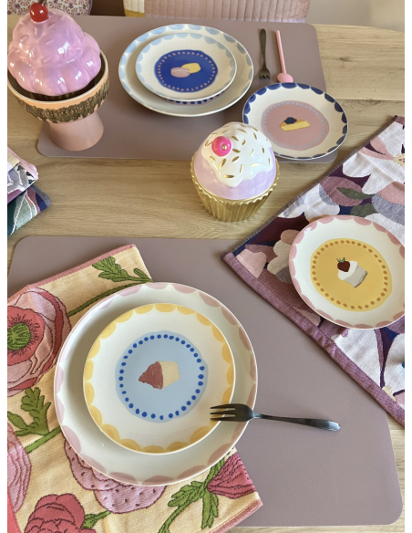 LOT DE 4 ASSIETTES À PATISSERIE - AND NOOK