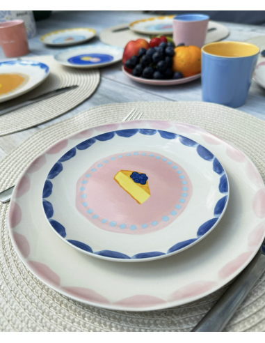 LOT DE 4 ASSIETTES À PATISSERIE - AND NOOK