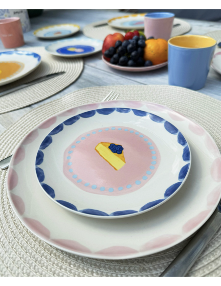 LOT DE 4 ASSIETTES À PATISSERIE - AND NOOK