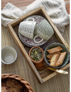 PLATEAU EVELYN EN BOIS DE MANGUIER - BLOOMINGVILLE