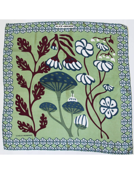 MINI FOULARD EN SOIE - LES BELLES VAGABONDES 