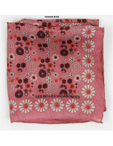 MINI FOULARD EN SOIE - LES BELLES VAGABONDES 