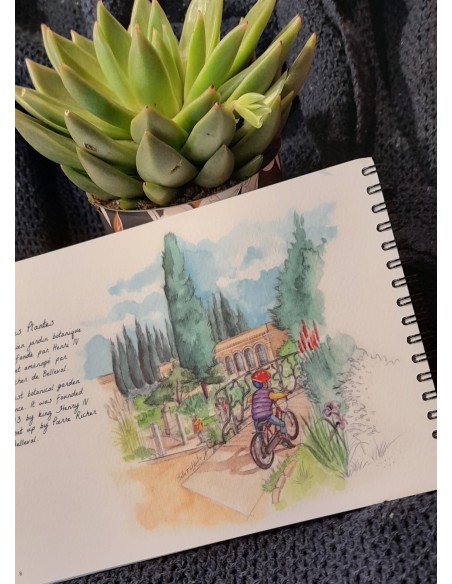 LIVRE AQUARELLE DE MONTPELLIER - STELLA FALDUTO