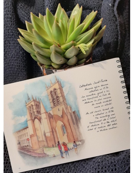 LIVRE AQUARELLE DE MONTPELLIER - STELLA FALDUTO