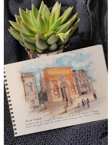 LIVRE AQUARELLE DE MONTPELLIER - STELLA FALDUTO