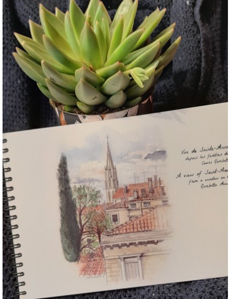 LIVRE AQUARELLE DE MONTPELLIER - STELLA FALDUTO