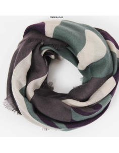 FOULARD EN LAINE 100X100 - LES BELLES VAGABONDES  2