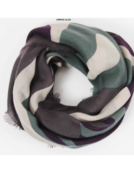 FOULARD EN LAINE 100X100 - LES BELLES VAGABONDES 