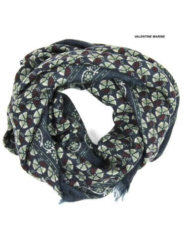 FOULARD EN LAINE 100X100 - LES BELLES VAGABONDES 