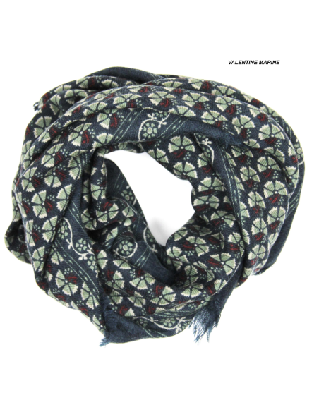 FOULARD EN LAINE 100X100 - LES BELLES VAGABONDES 