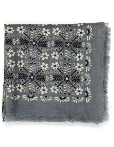 FOULARD EN LAINE 100X100 - LES BELLES VAGABONDES 