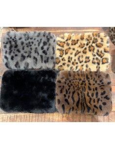 POCHETTE ZIPPEE FAUSSE FOURRURE -WARO