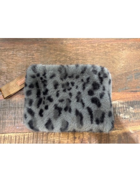 POCHETTE ZIPPEE FAUSSE FOURRURE -WARO