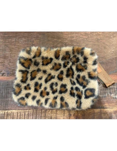POCHETTE ZIPPEE FAUSSE FOURRURE -WARO